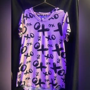 Women’s Valentine Nighty, Nightgown, soft and stretchy, polyester and spandex.